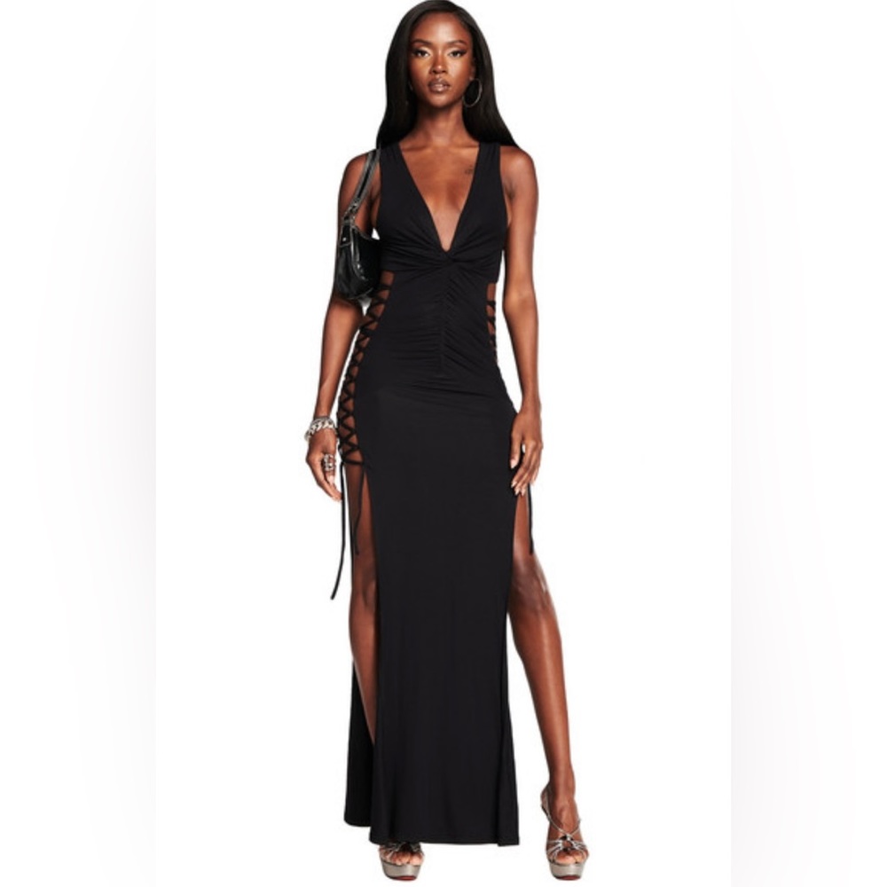 I.AM.GIA Black Maiya Maxi Dress NWT